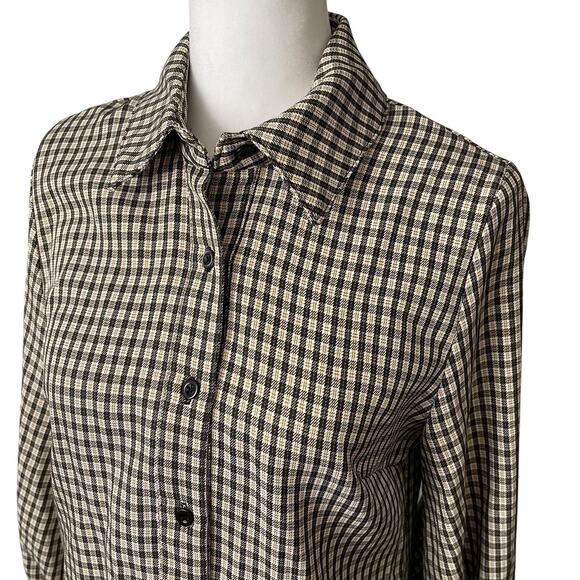 Pretty Little Thing US 2 Shirt Dress Long Sleeve Button Front Collared - Picture 7 of 9